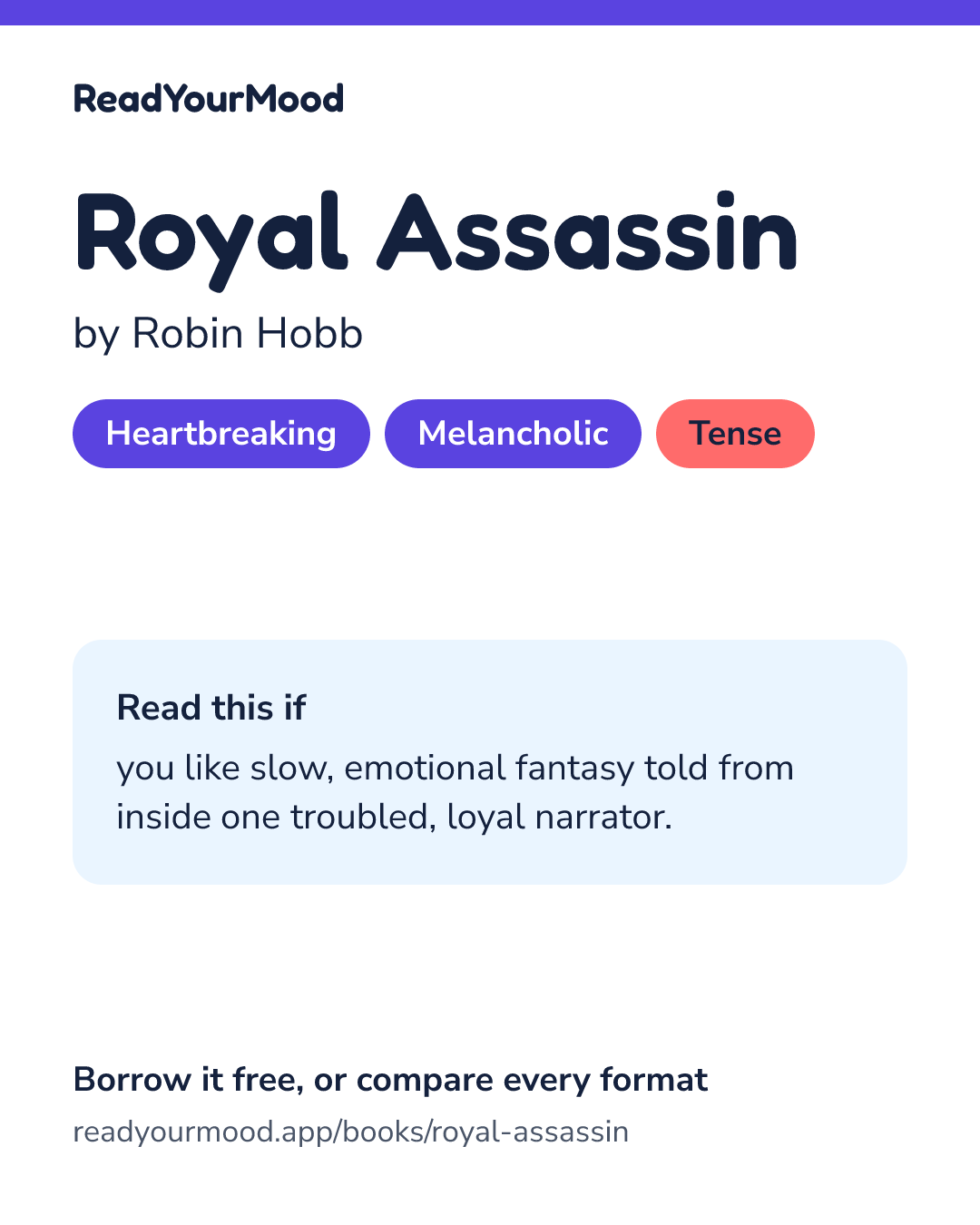 Share card for Royal Assassin