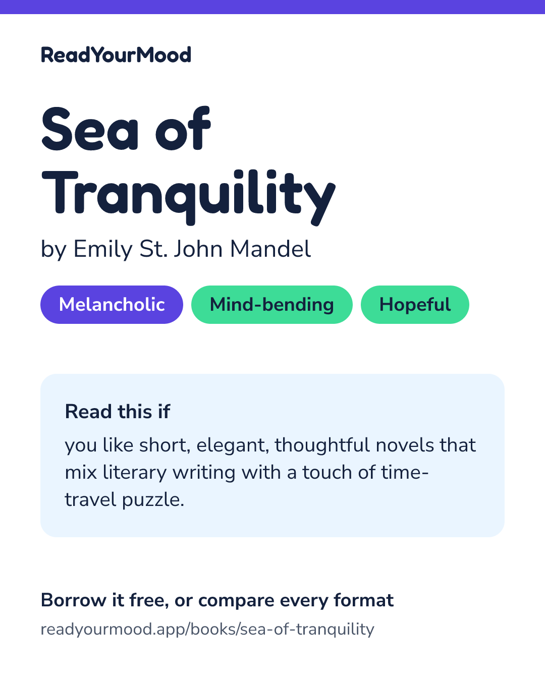 Share card for Sea of Tranquility