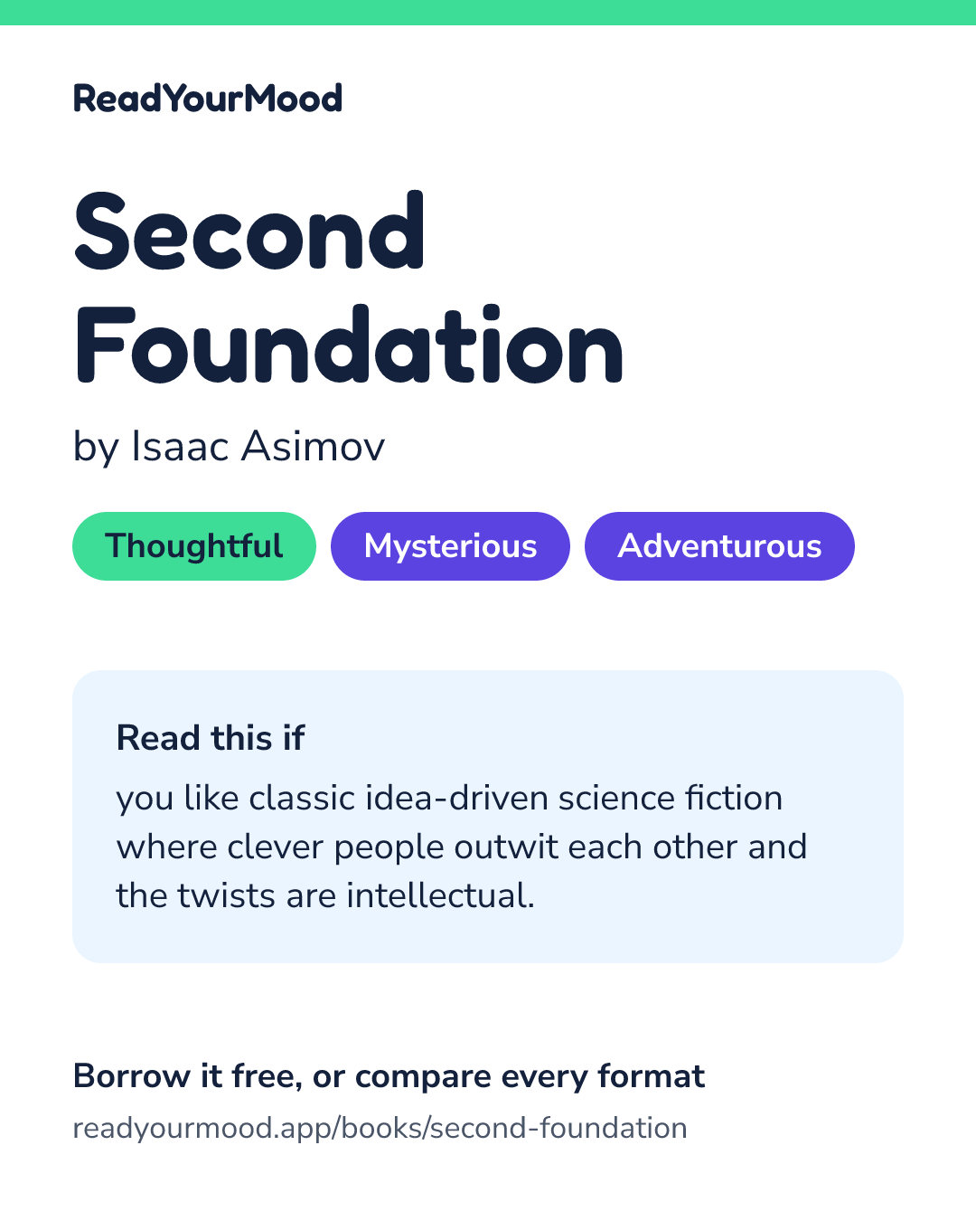 Share card for Second Foundation