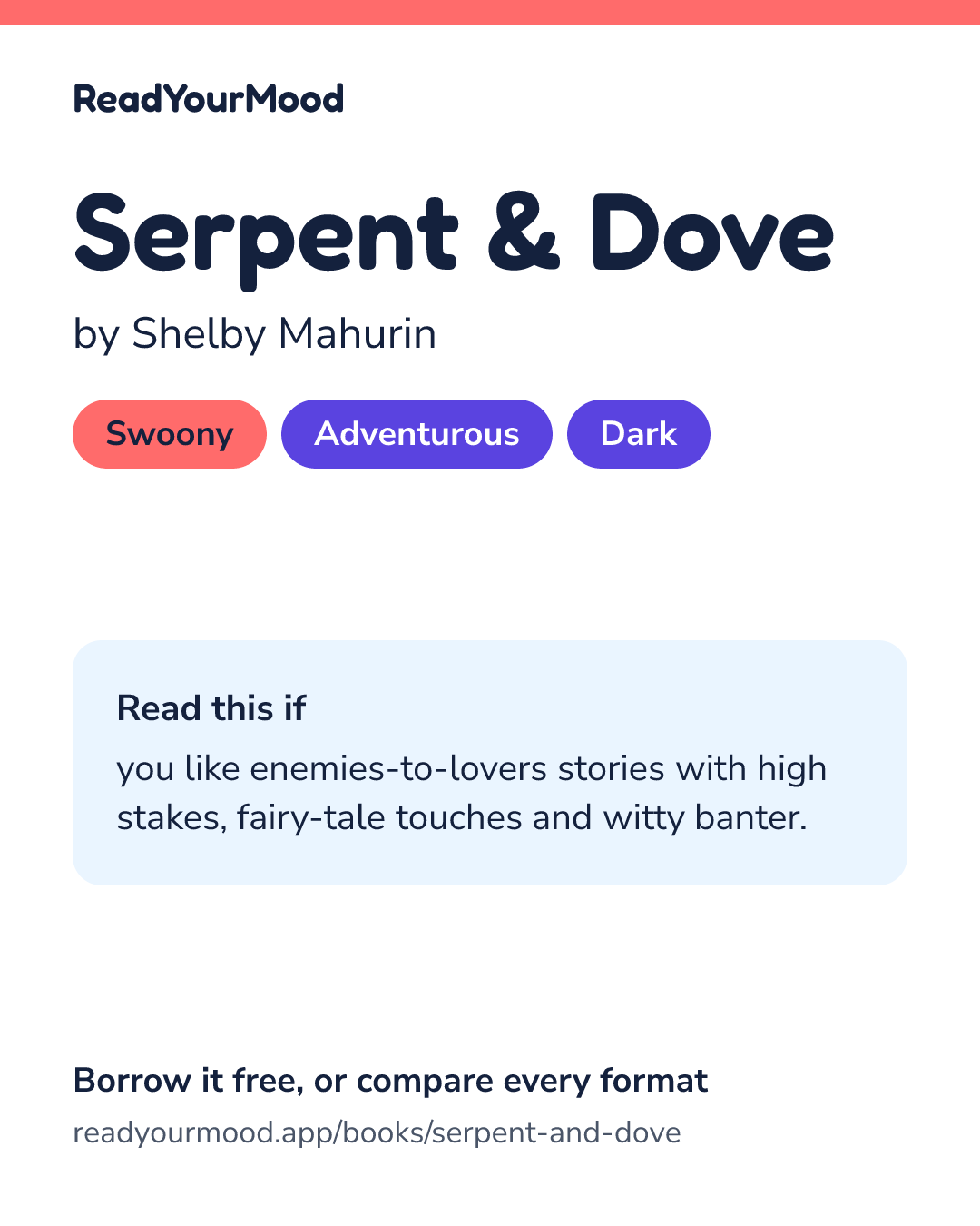 Share card for Serpent & Dove