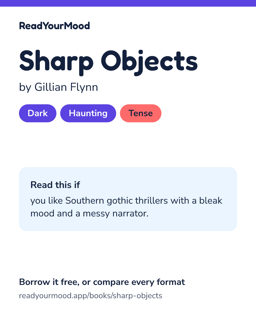 Share card for Sharp Objects