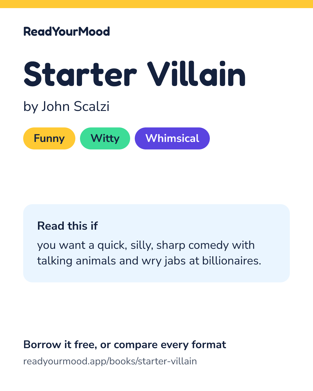 Share card for Starter Villain