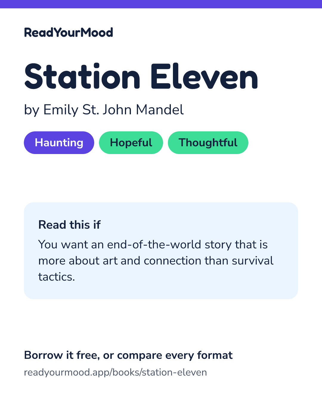 Share card for Station Eleven