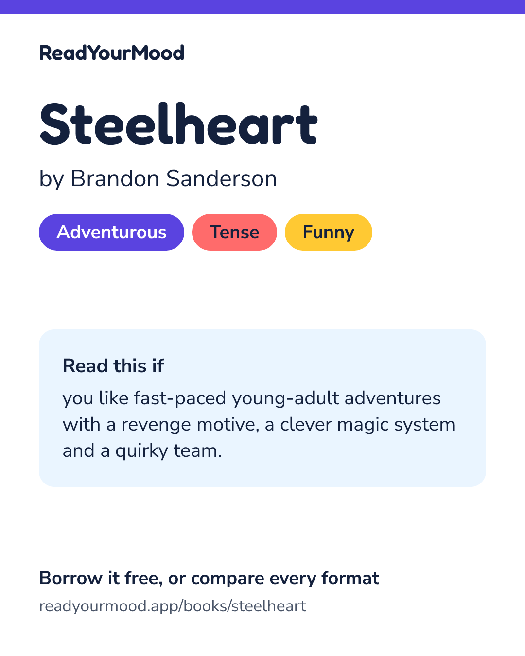 Share card for Steelheart