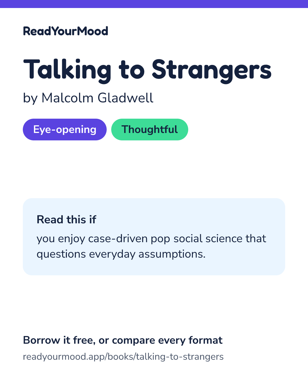 Share card for Talking to Strangers