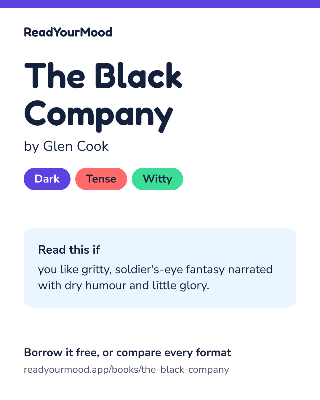 Share card for The Black Company