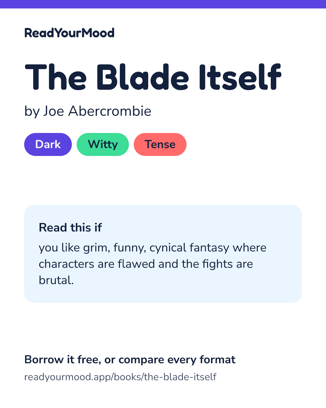 Share card for The Blade Itself