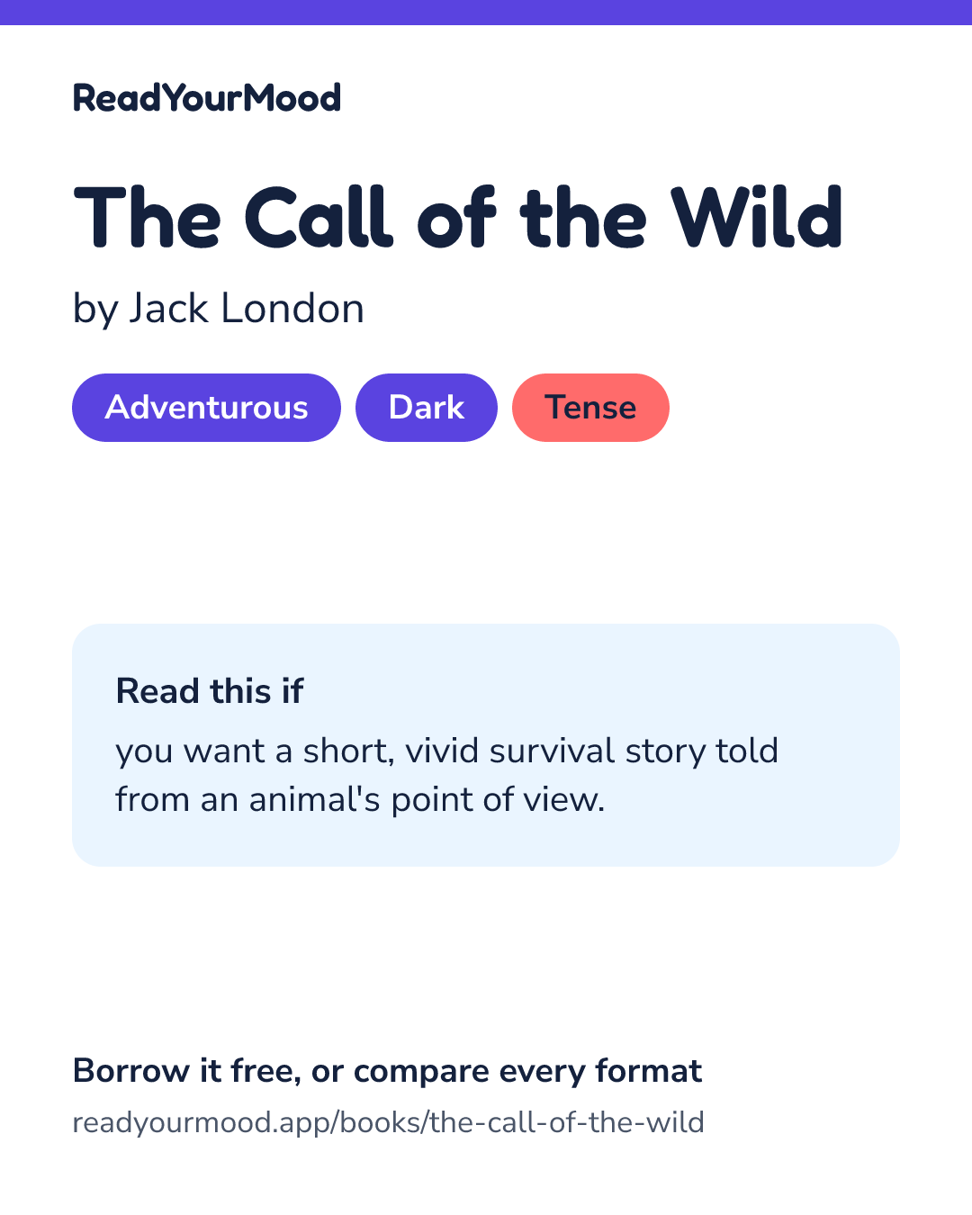 Share card for The Call of the Wild
