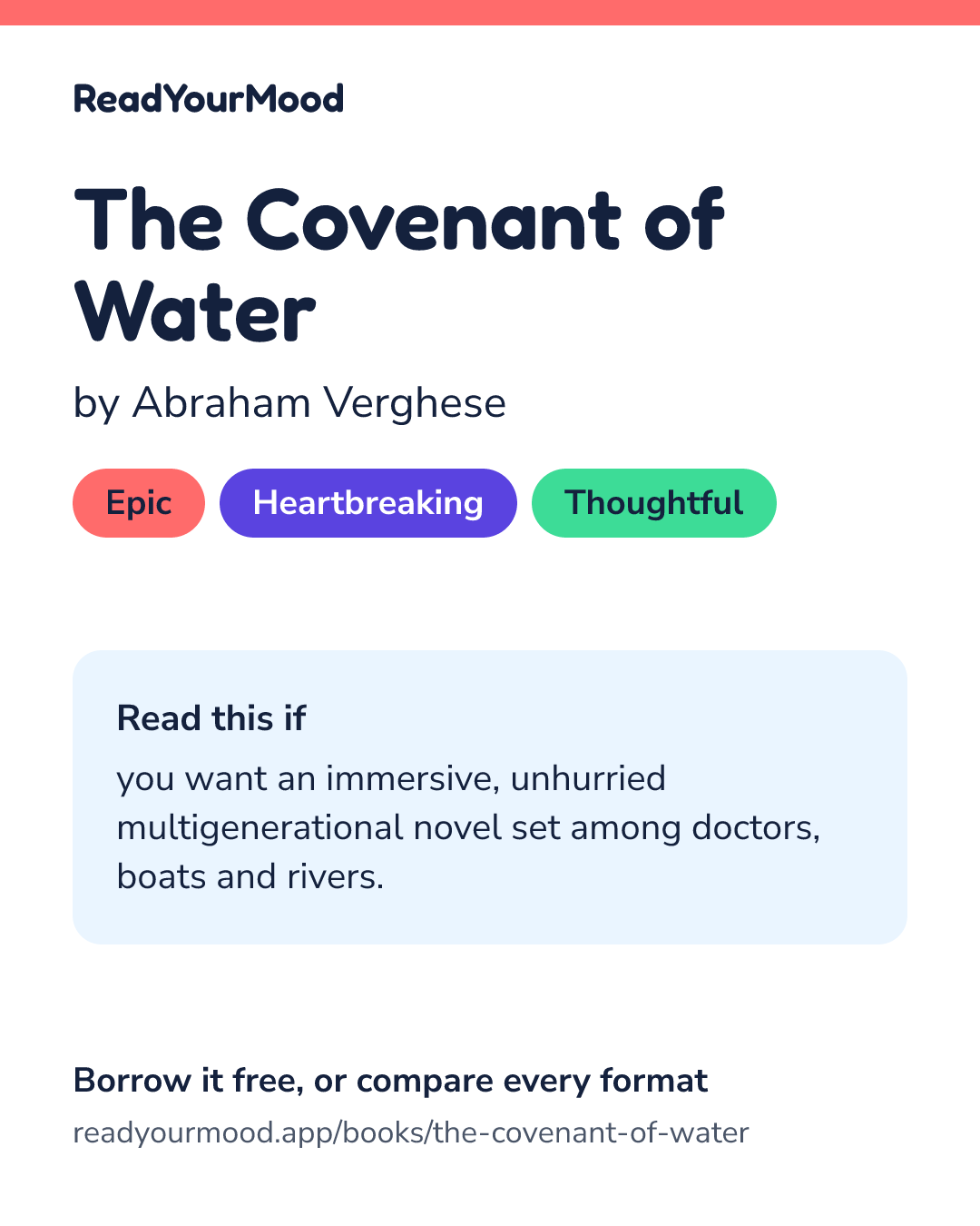Share card for The Covenant of Water