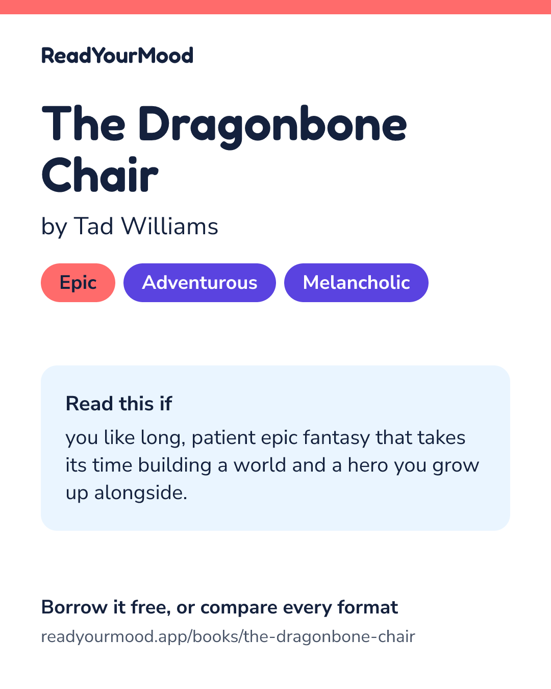Share card for The Dragonbone Chair