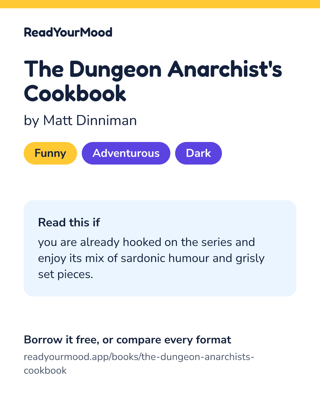 Share card for The Dungeon Anarchist's Cookbook