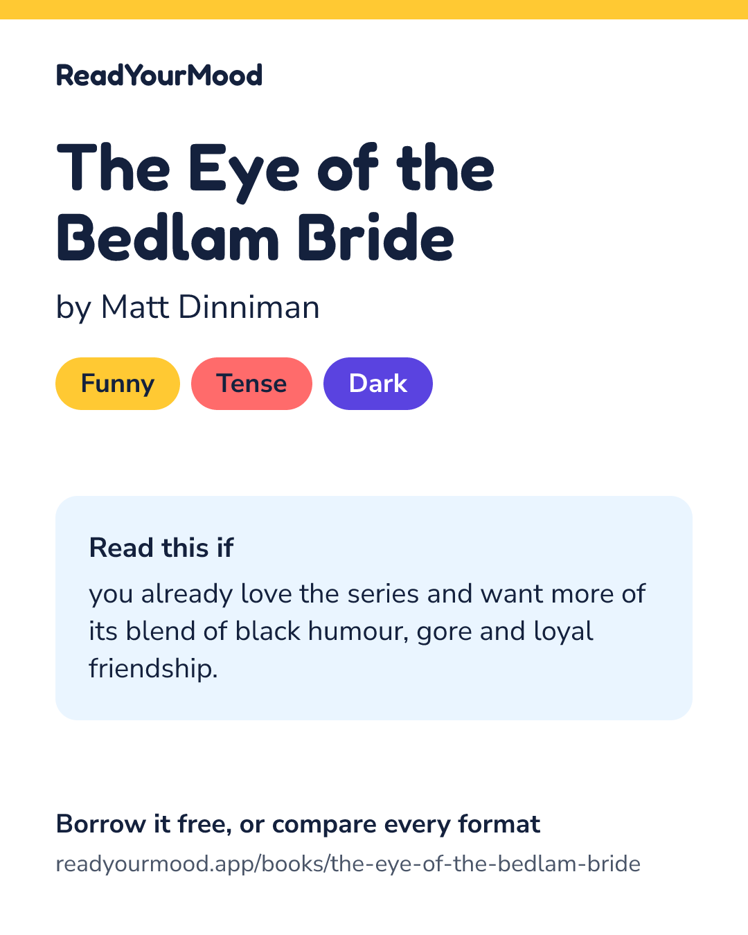 Share card for The Eye of the Bedlam Bride