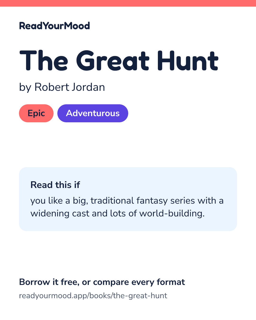 Share card for The Great Hunt