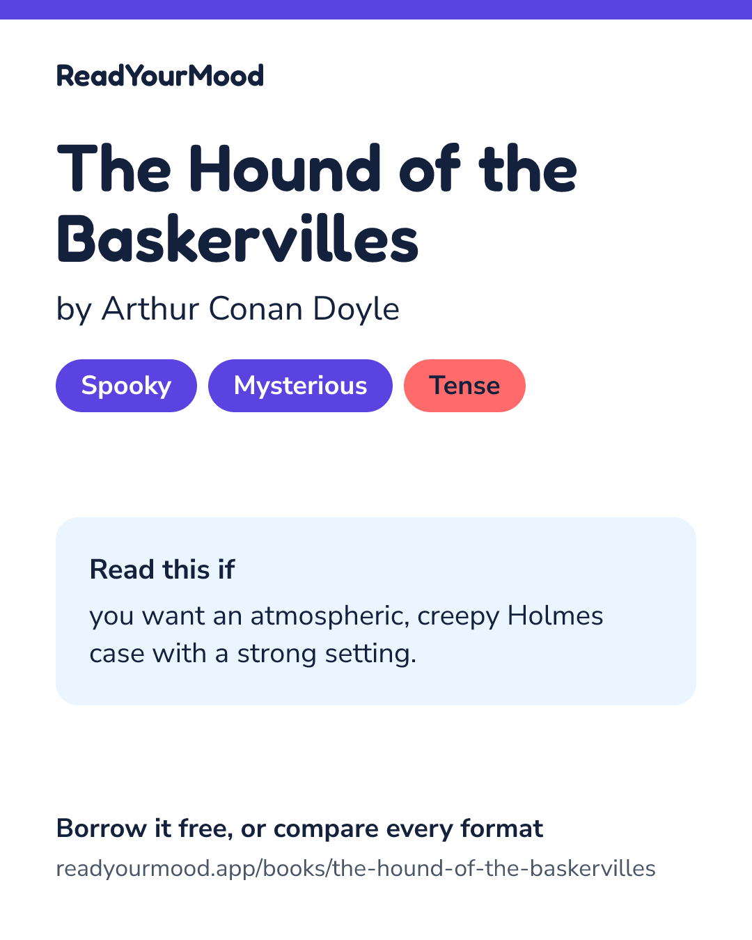 Share card for The Hound of the Baskervilles