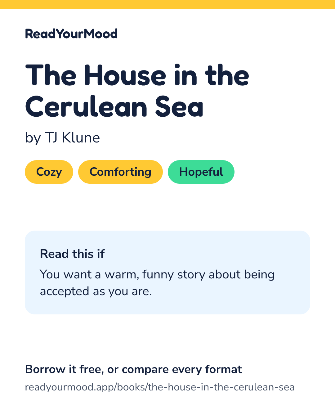 Share card for The House in the Cerulean Sea