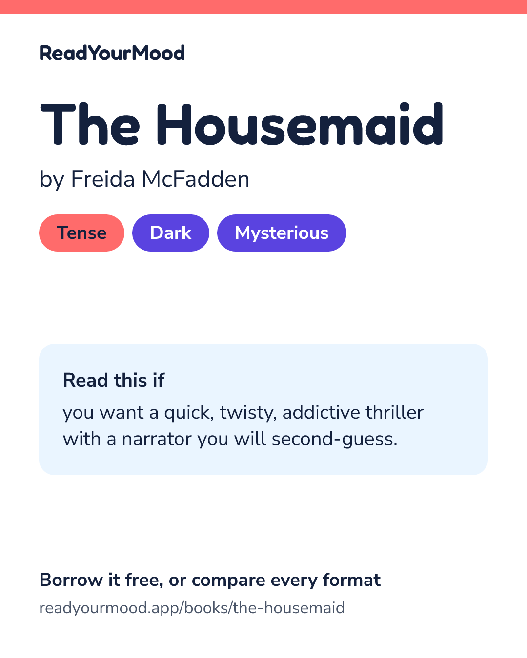 Share card for The Housemaid