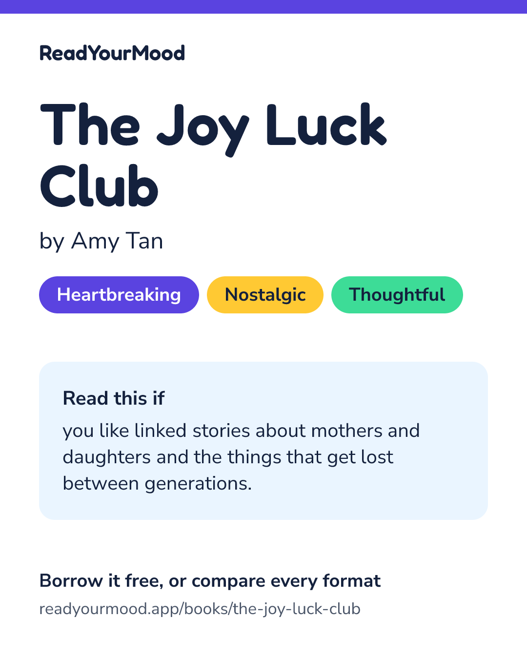 Share card for The Joy Luck Club