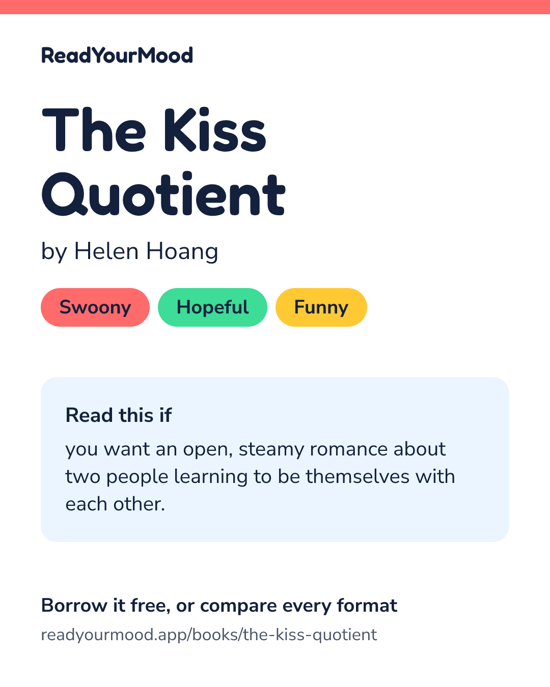 Share card for The Kiss Quotient