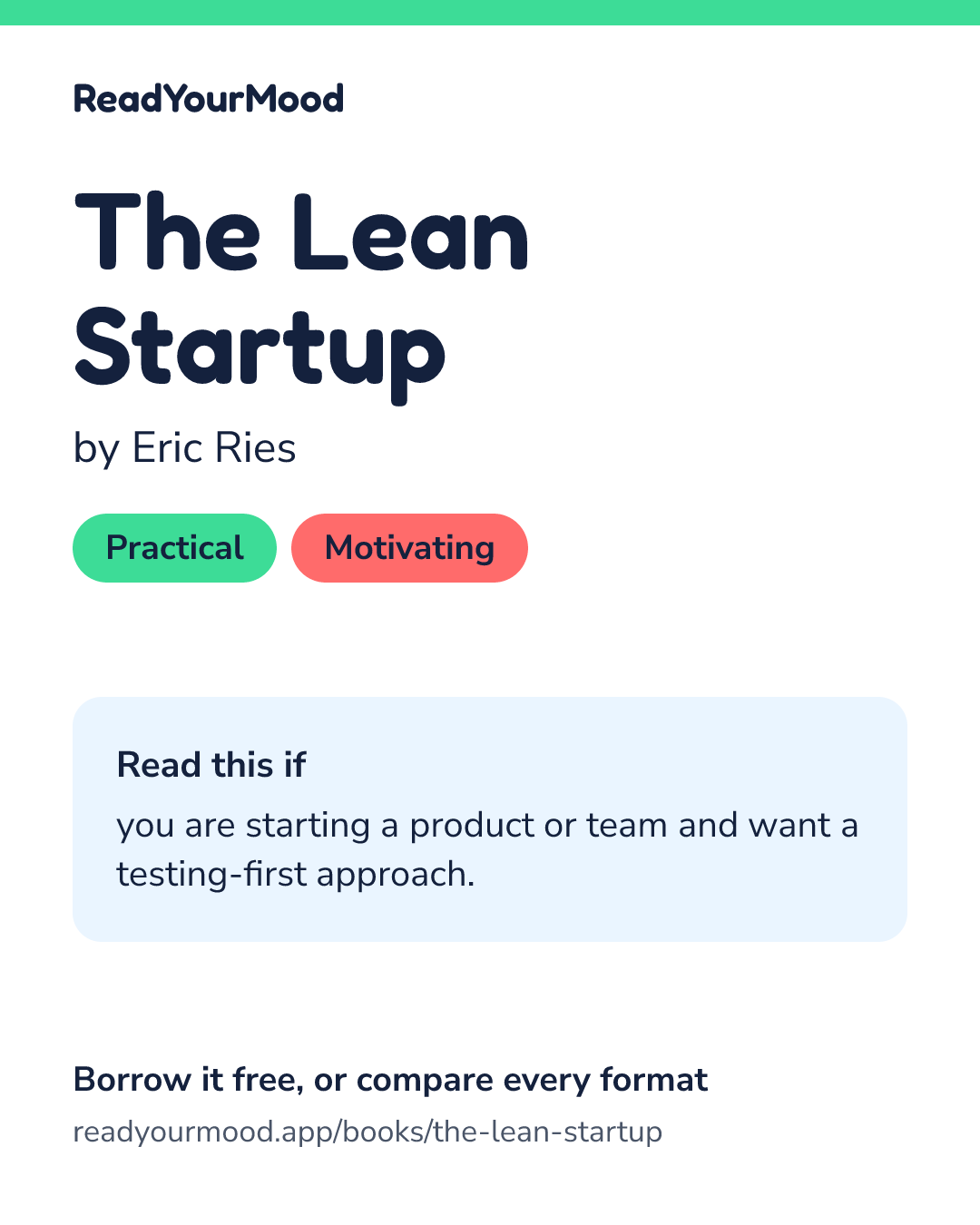 Share card for The Lean Startup