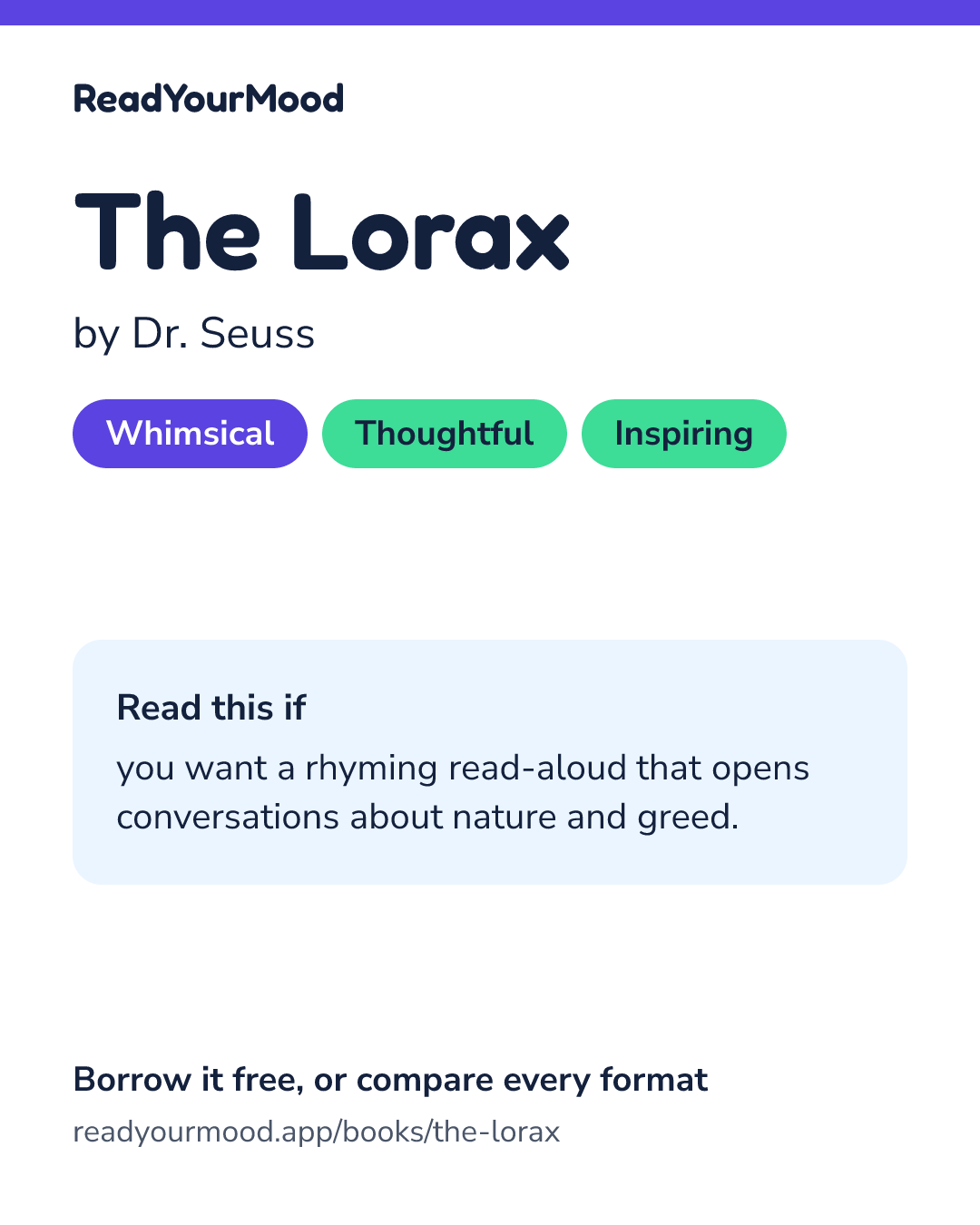 Share card for The Lorax