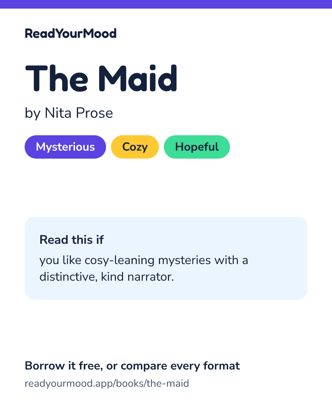 Share card for The Maid