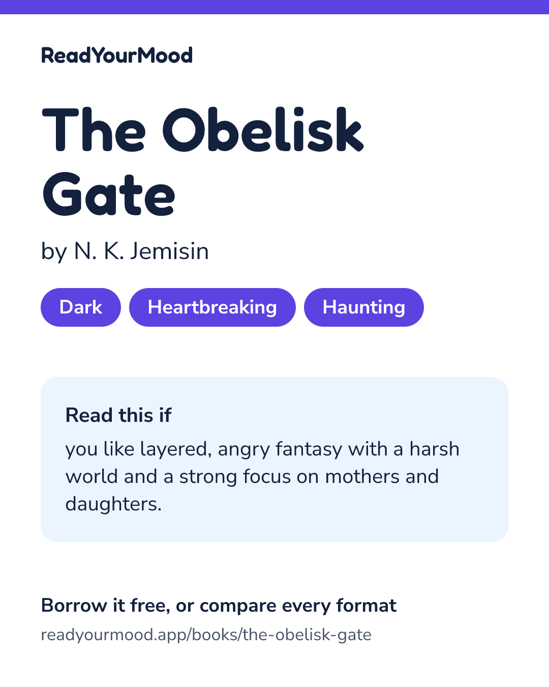 Share card for The Obelisk Gate