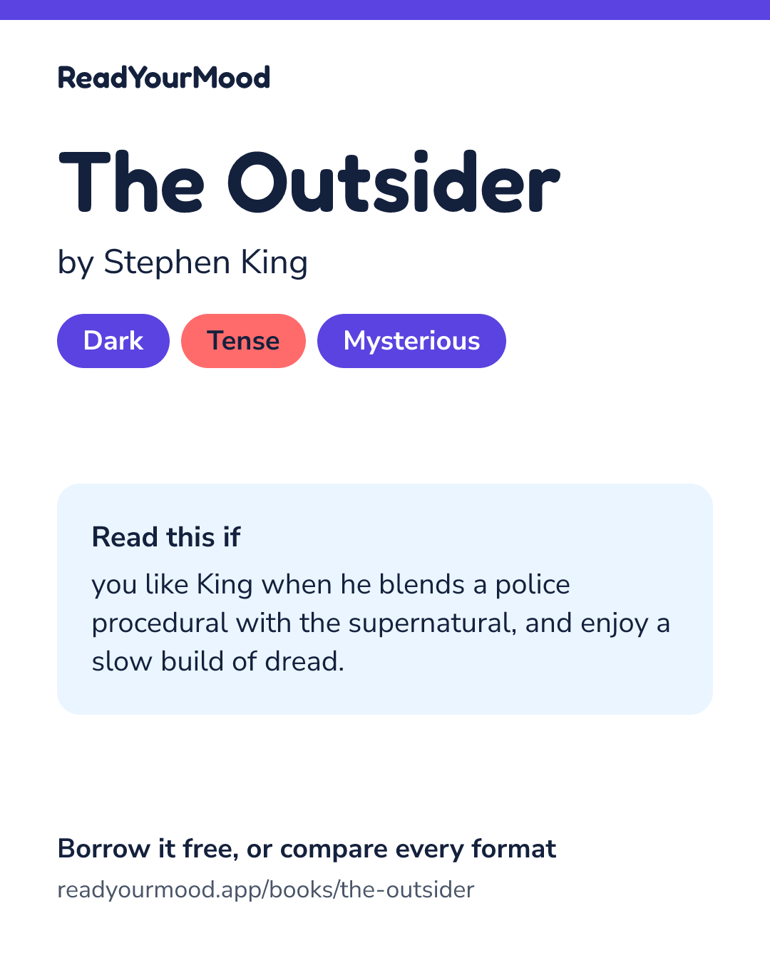 Share card for The Outsider