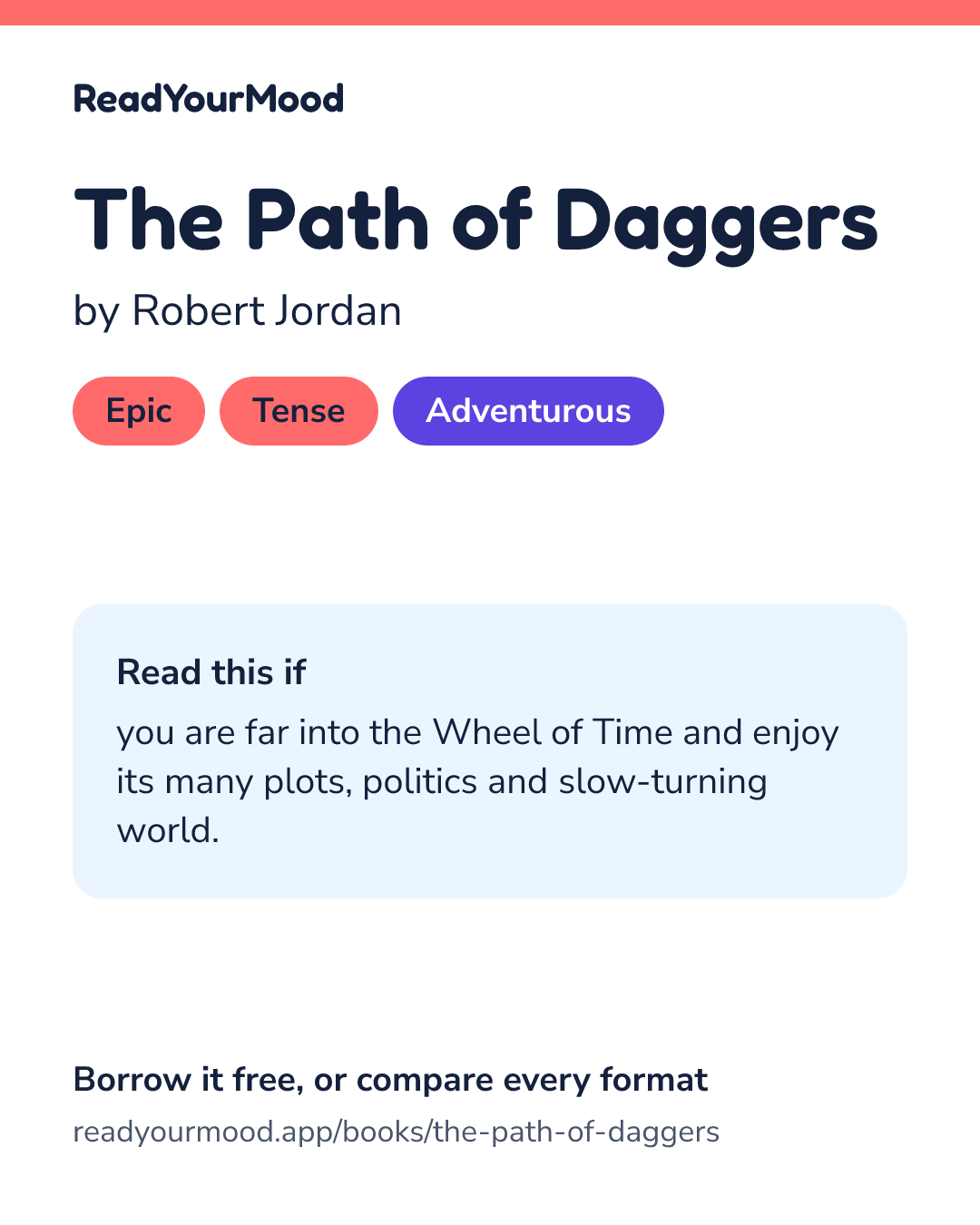 Share card for The Path of Daggers
