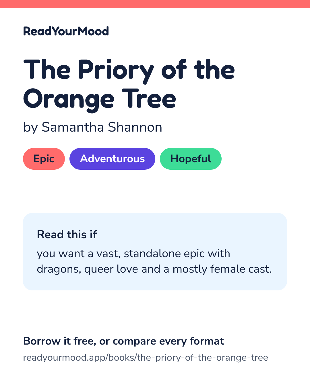Share card for The Priory of the Orange Tree