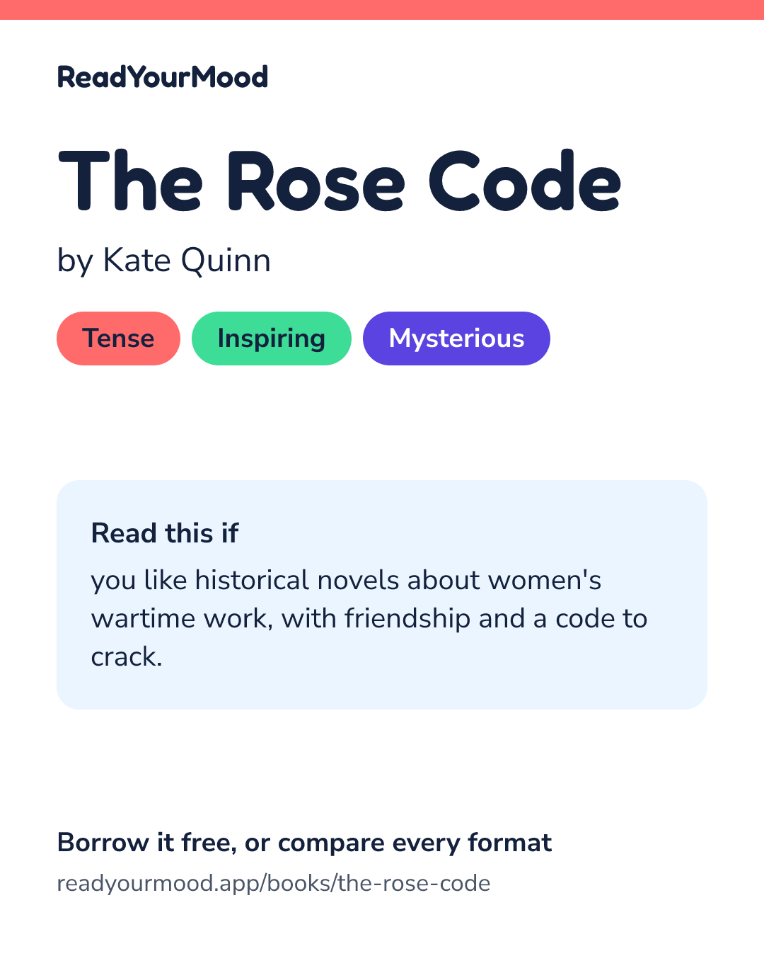 Share card for The Rose Code