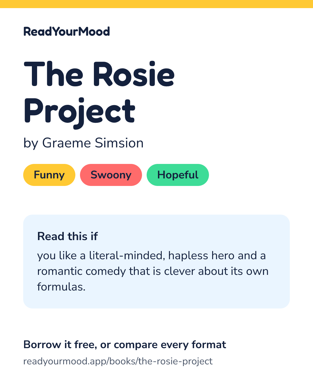 Share card for The Rosie Project