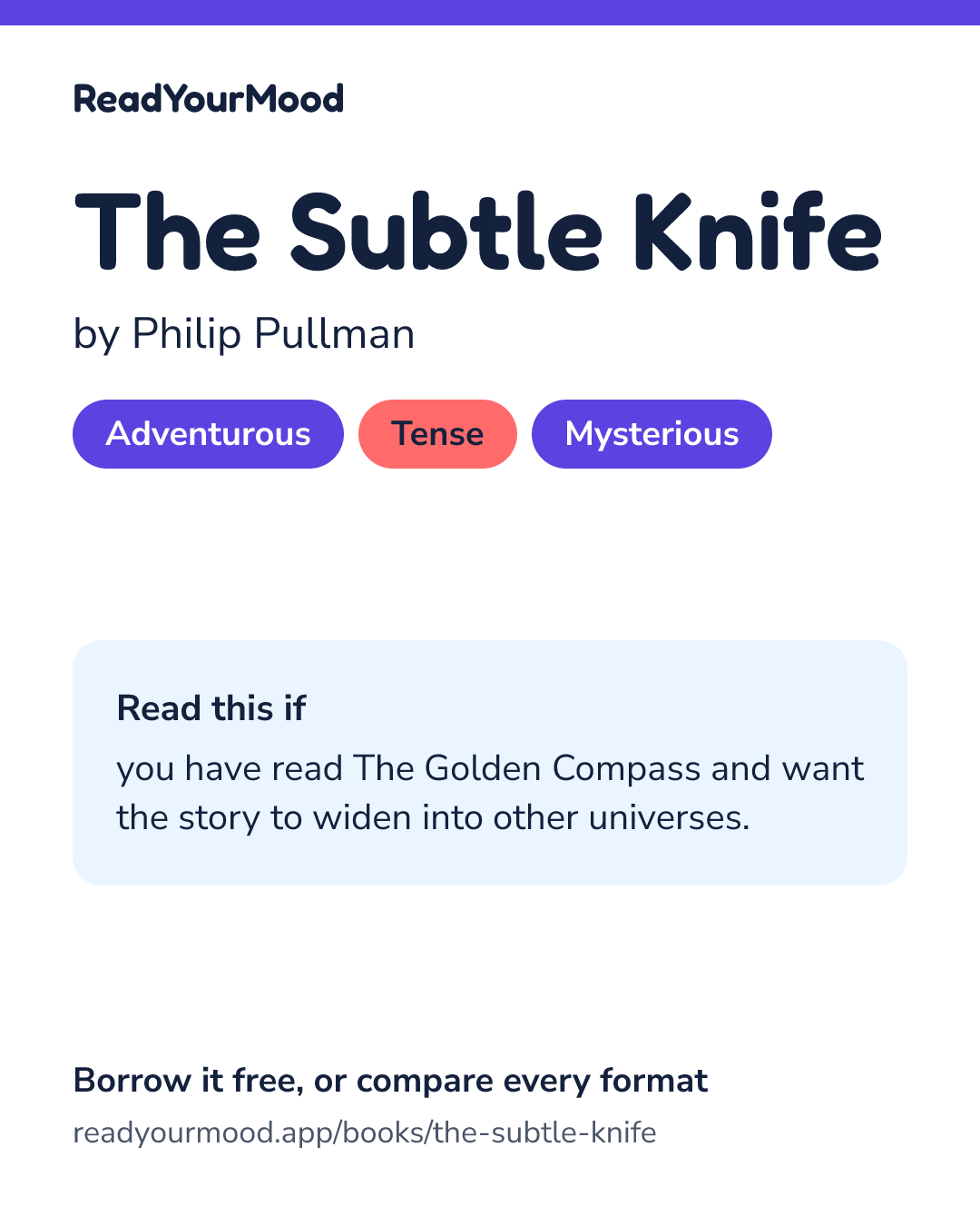 Share card for The Subtle Knife