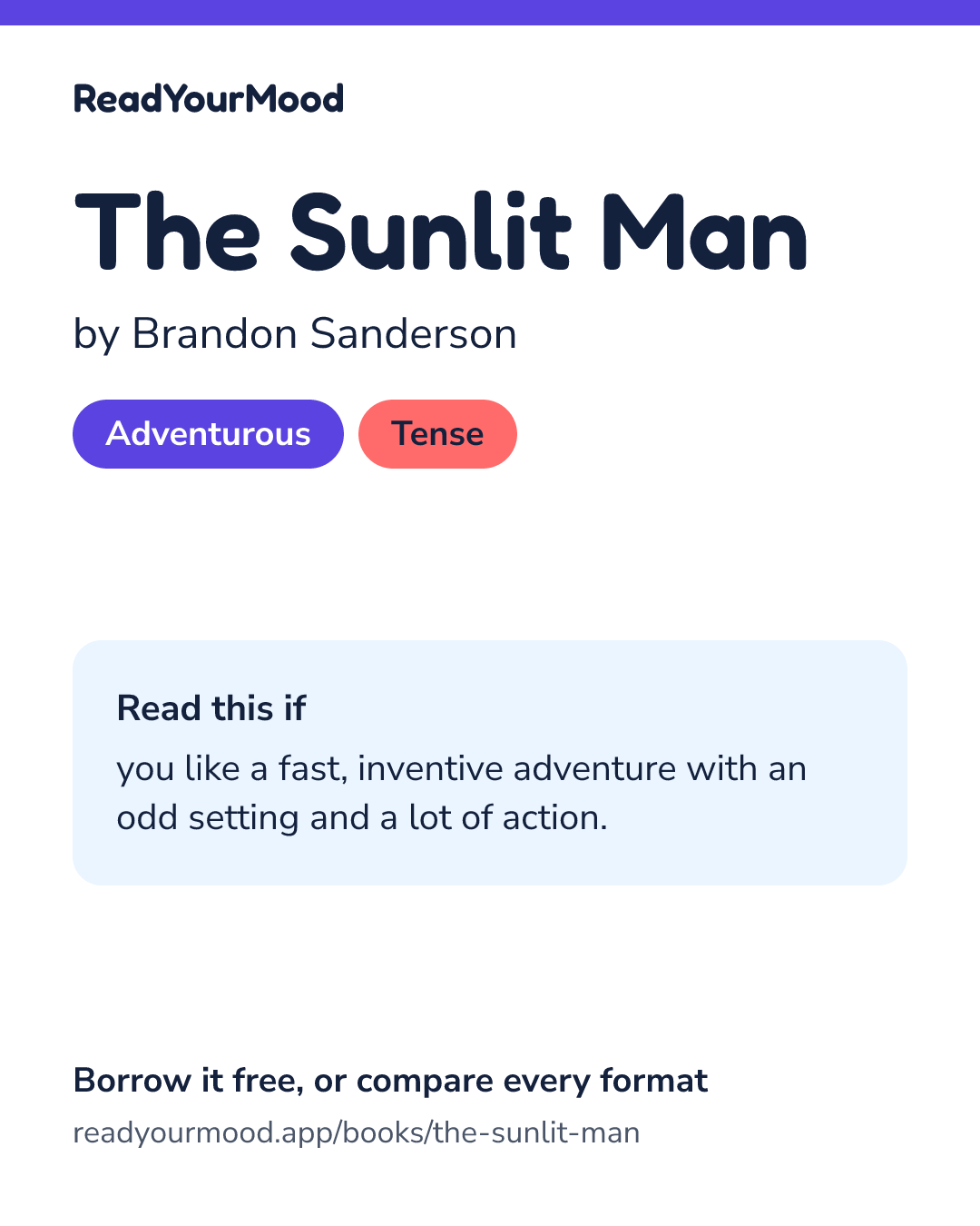 Share card for The Sunlit Man