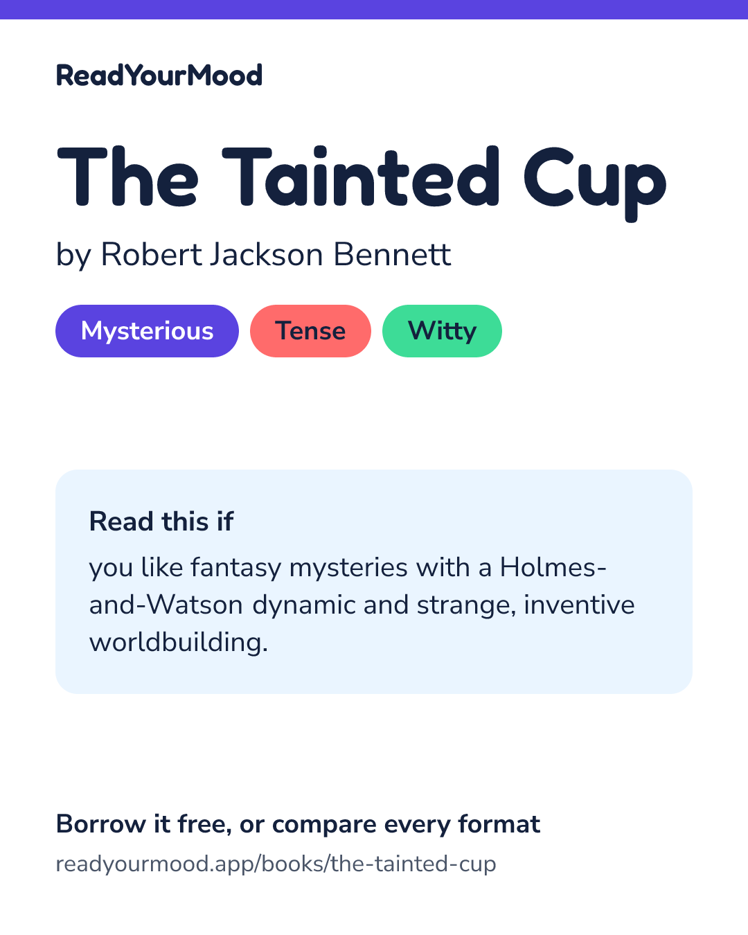Share card for The Tainted Cup