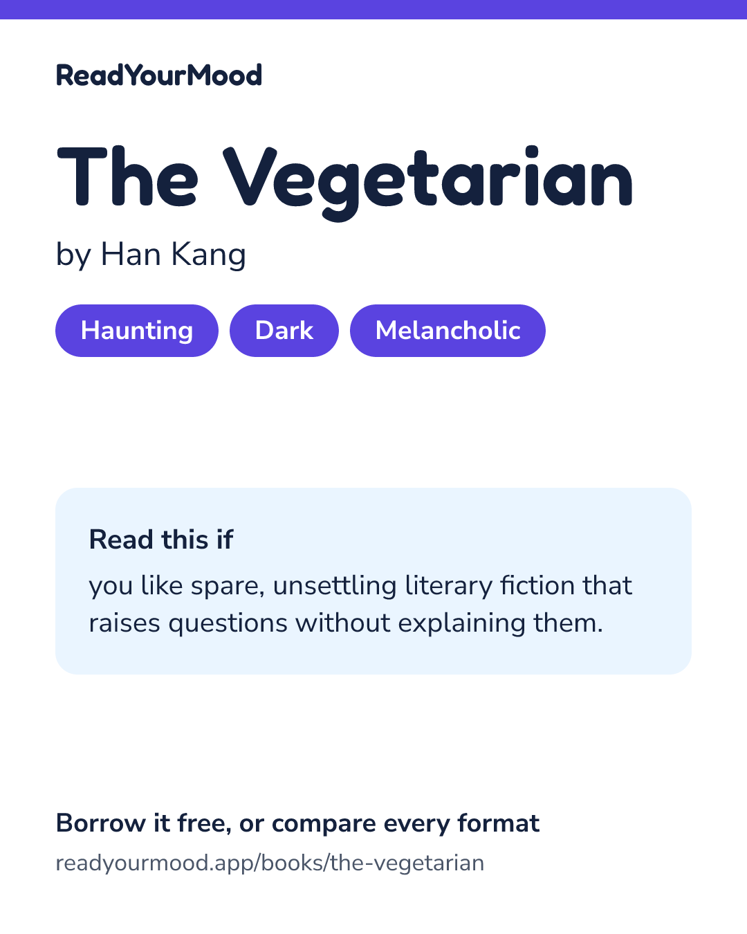 Share card for The Vegetarian