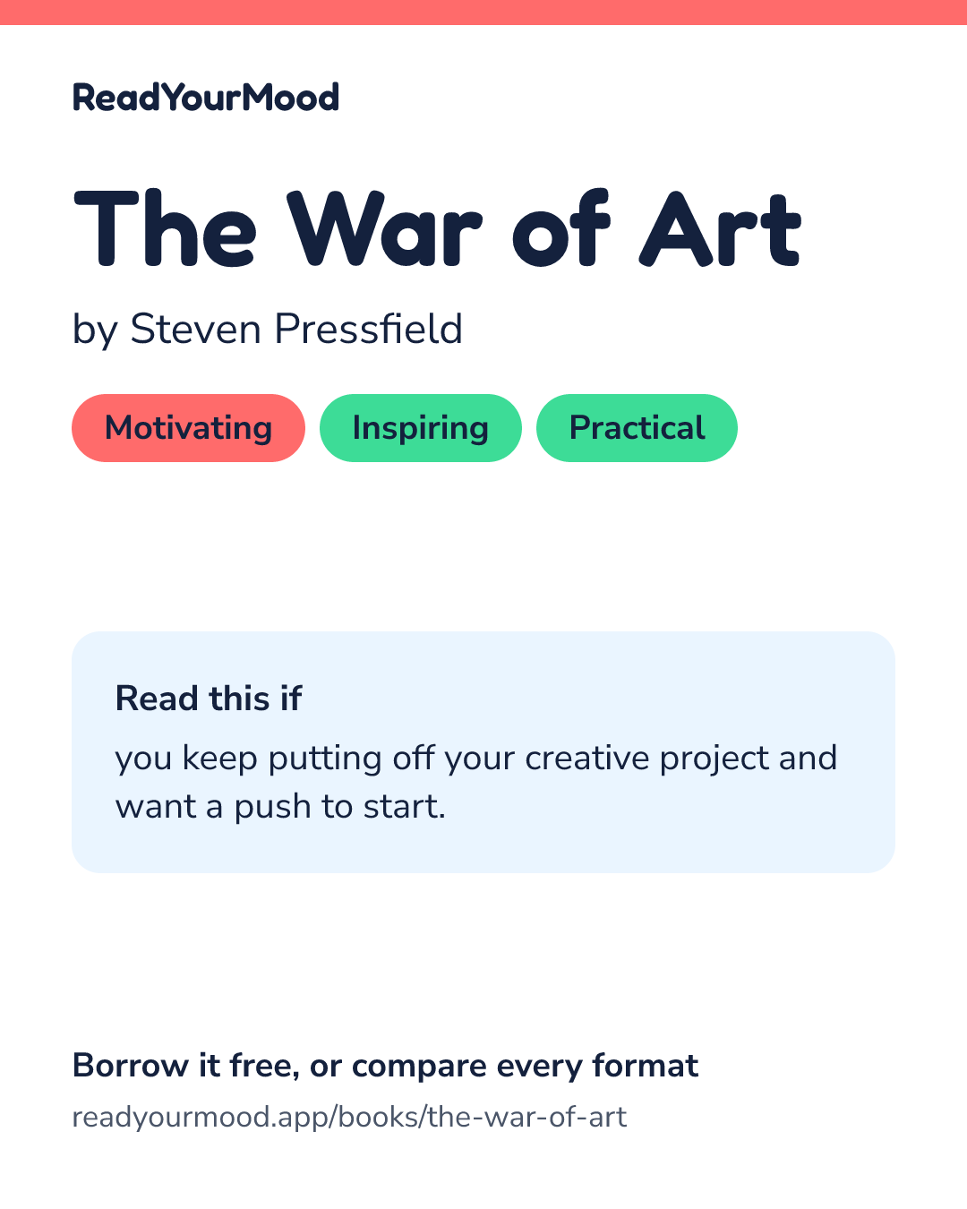 Share card for The War of Art