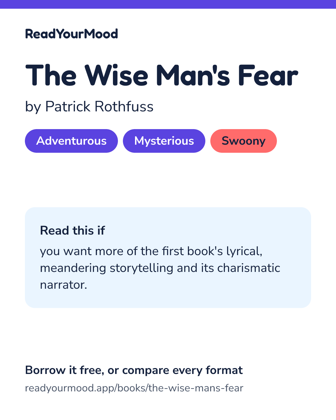 Share card for The Wise Man's Fear