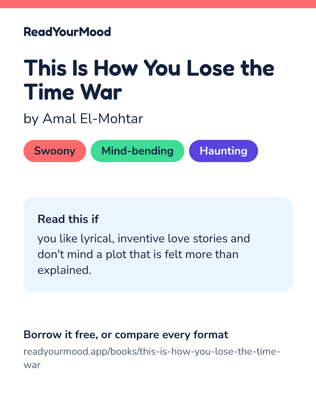 Share card for This Is How You Lose the Time War