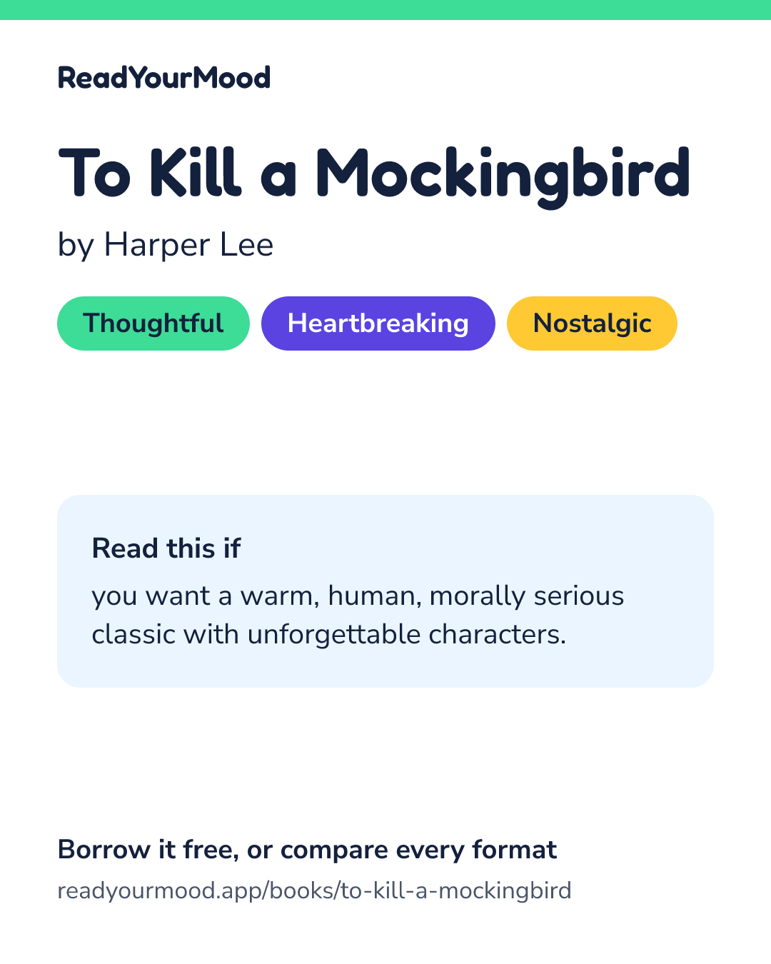Share card for To Kill a Mockingbird