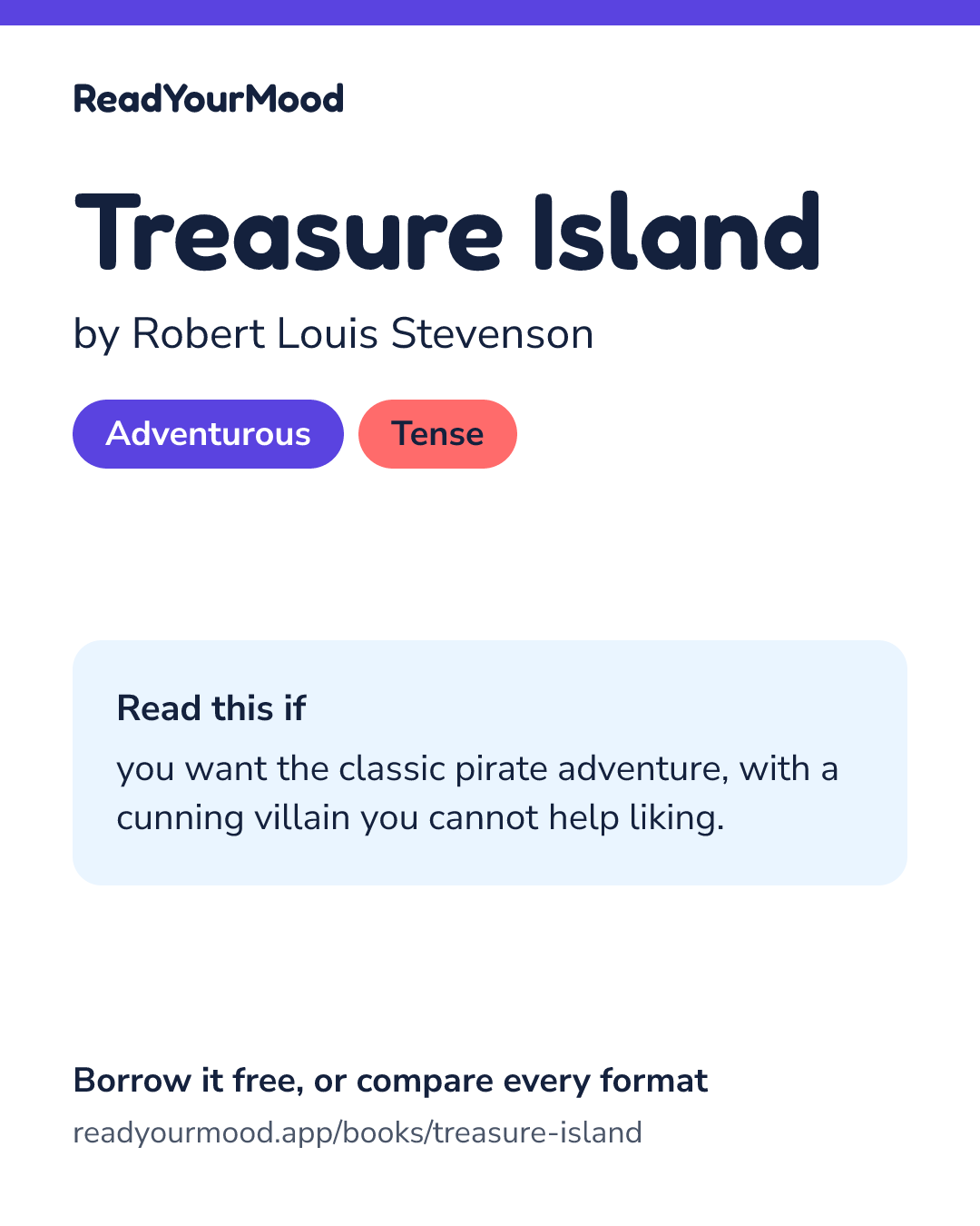 Share card for Treasure Island