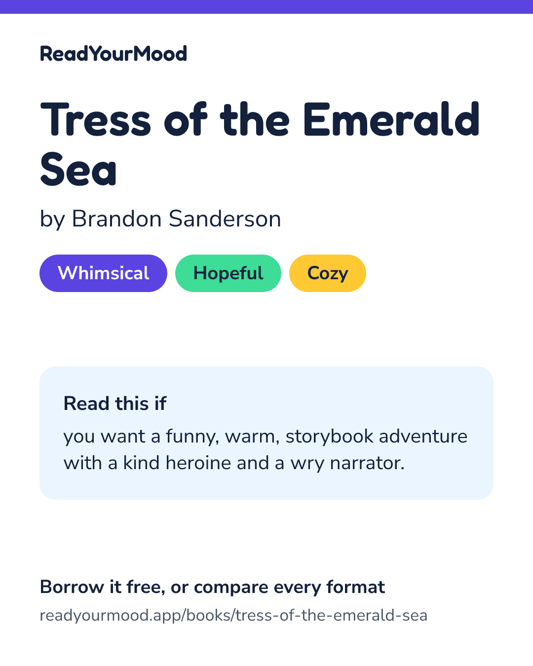Share card for Tress of the Emerald Sea