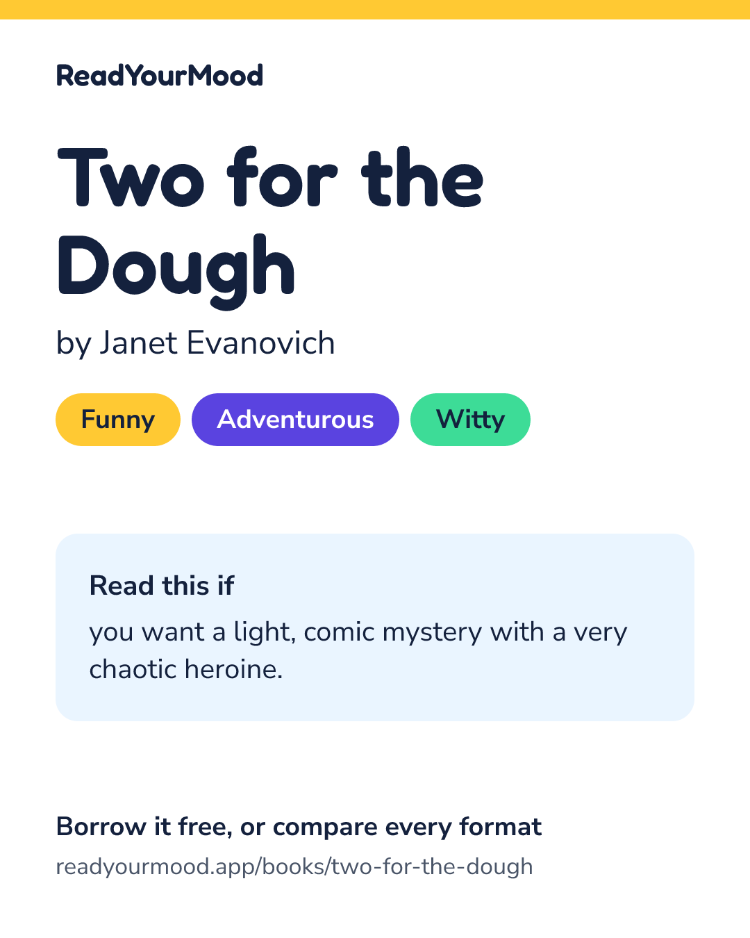 Share card for Two for the Dough