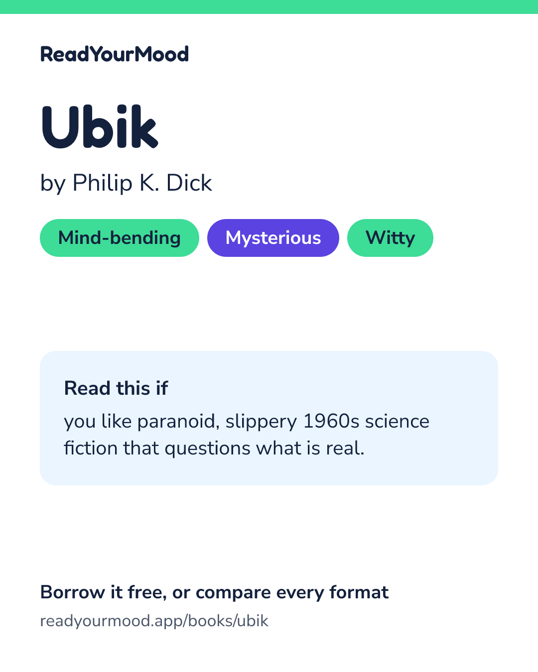 Share card for Ubik