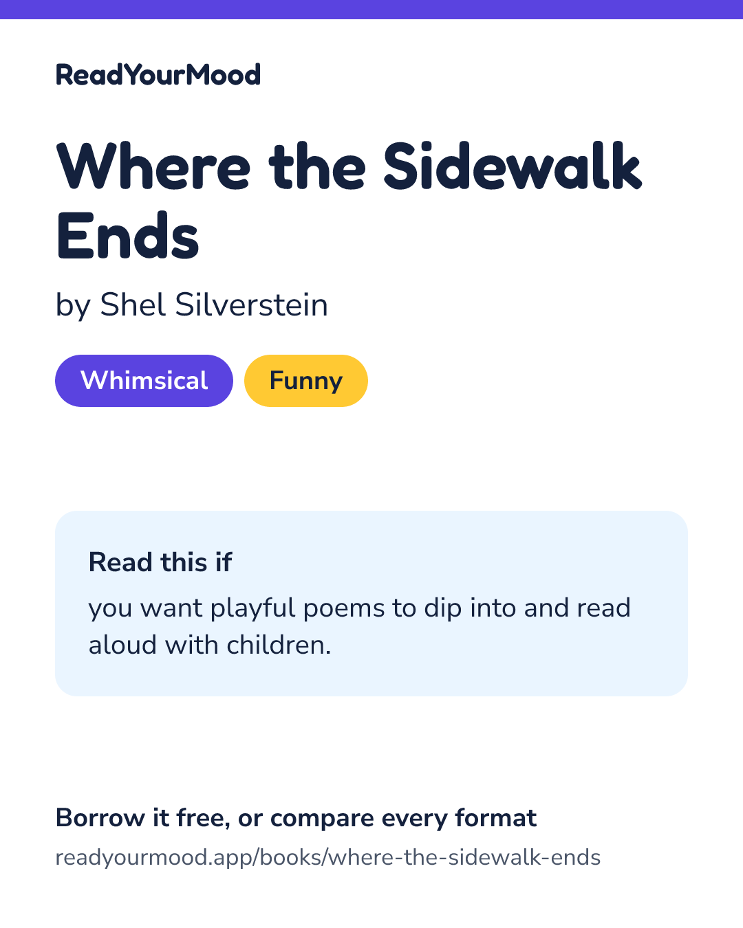 Share card for Where the Sidewalk Ends
