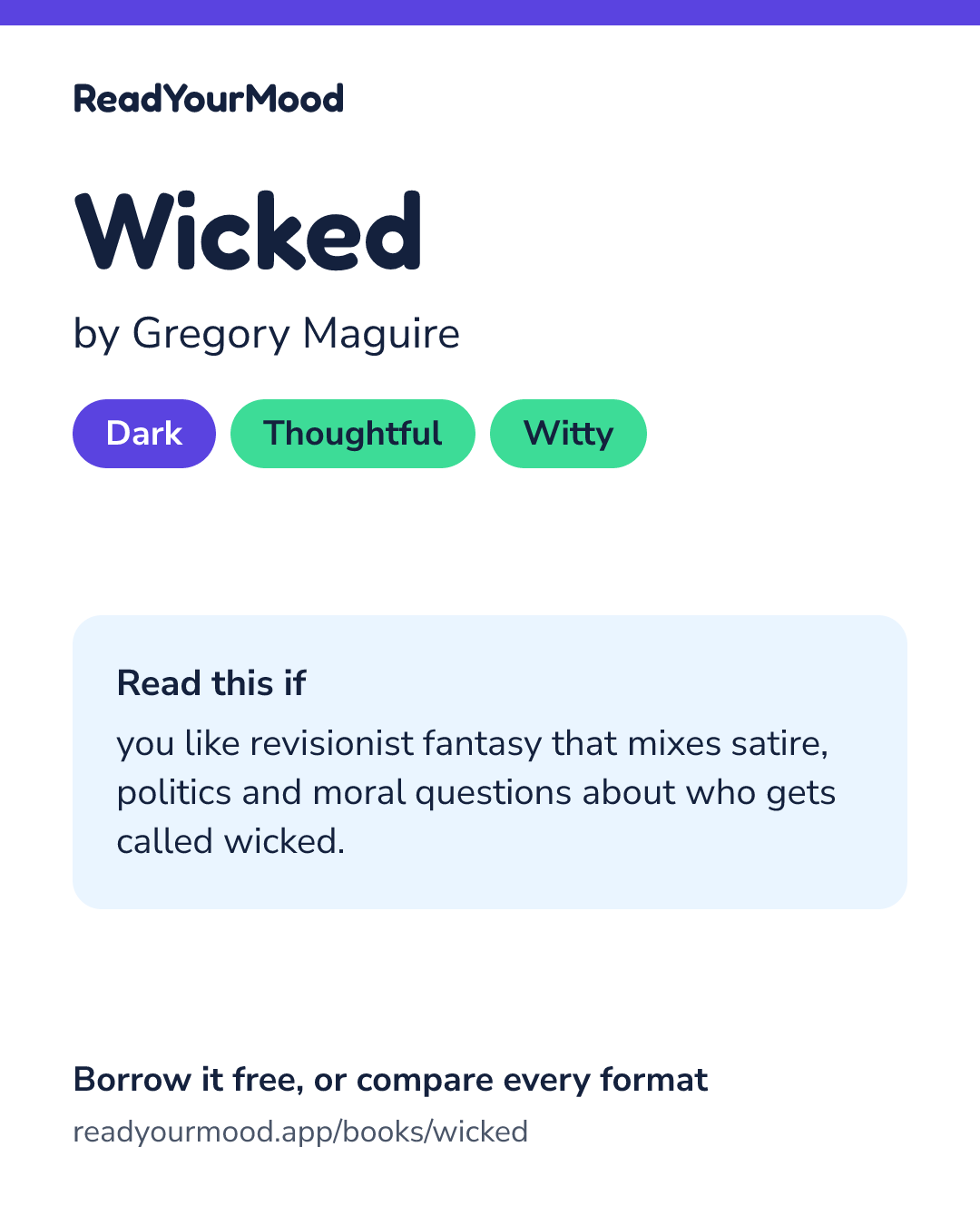 Share card for Wicked
